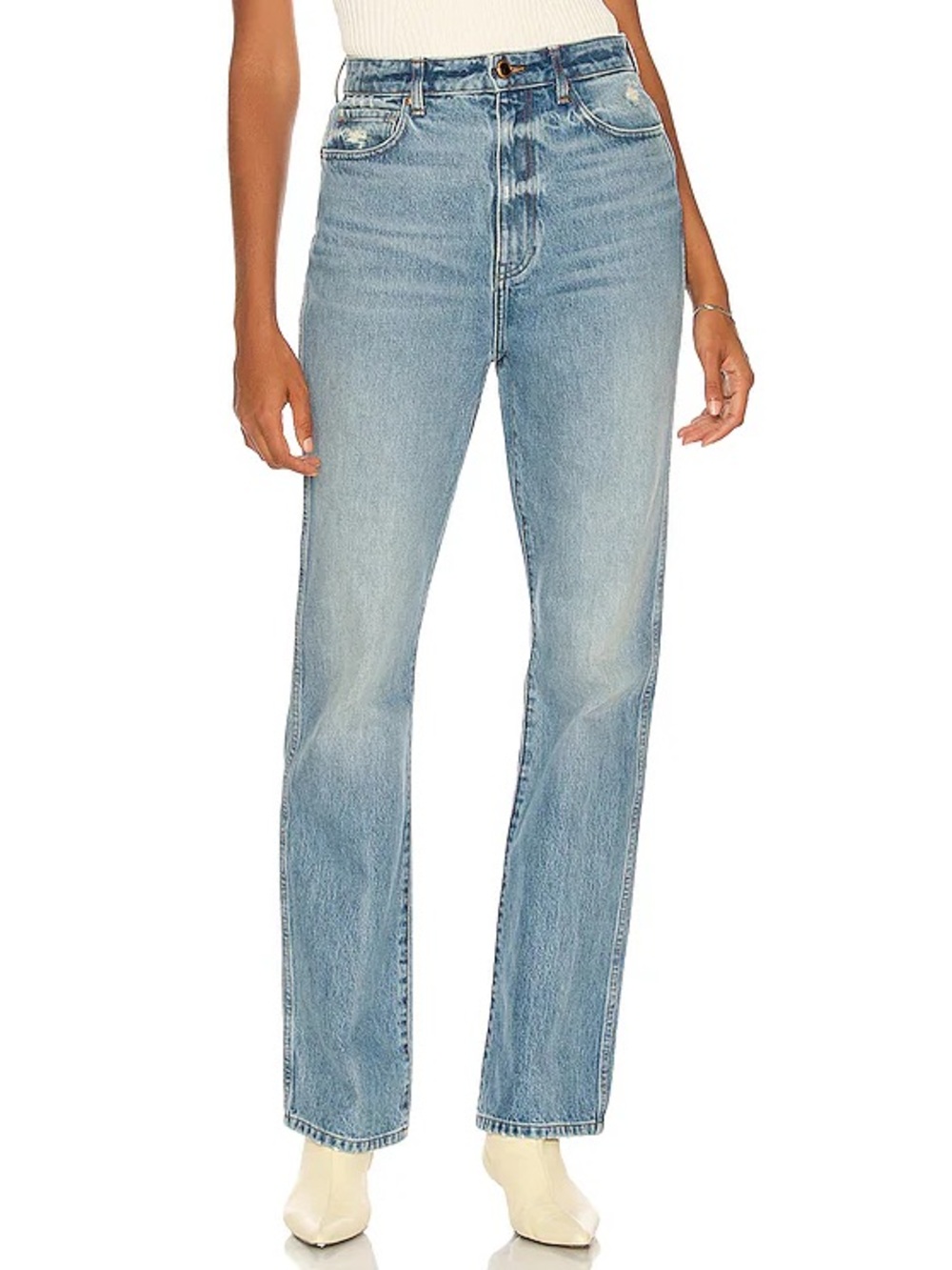 Khaite Danielle high rise denim jeans in boise